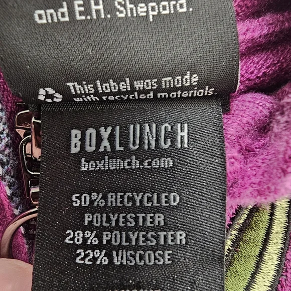 Disney Eeyore Zip Hoodie BoxLunch Exclusive Purple Embroidered Size S - Picture 11 of 11